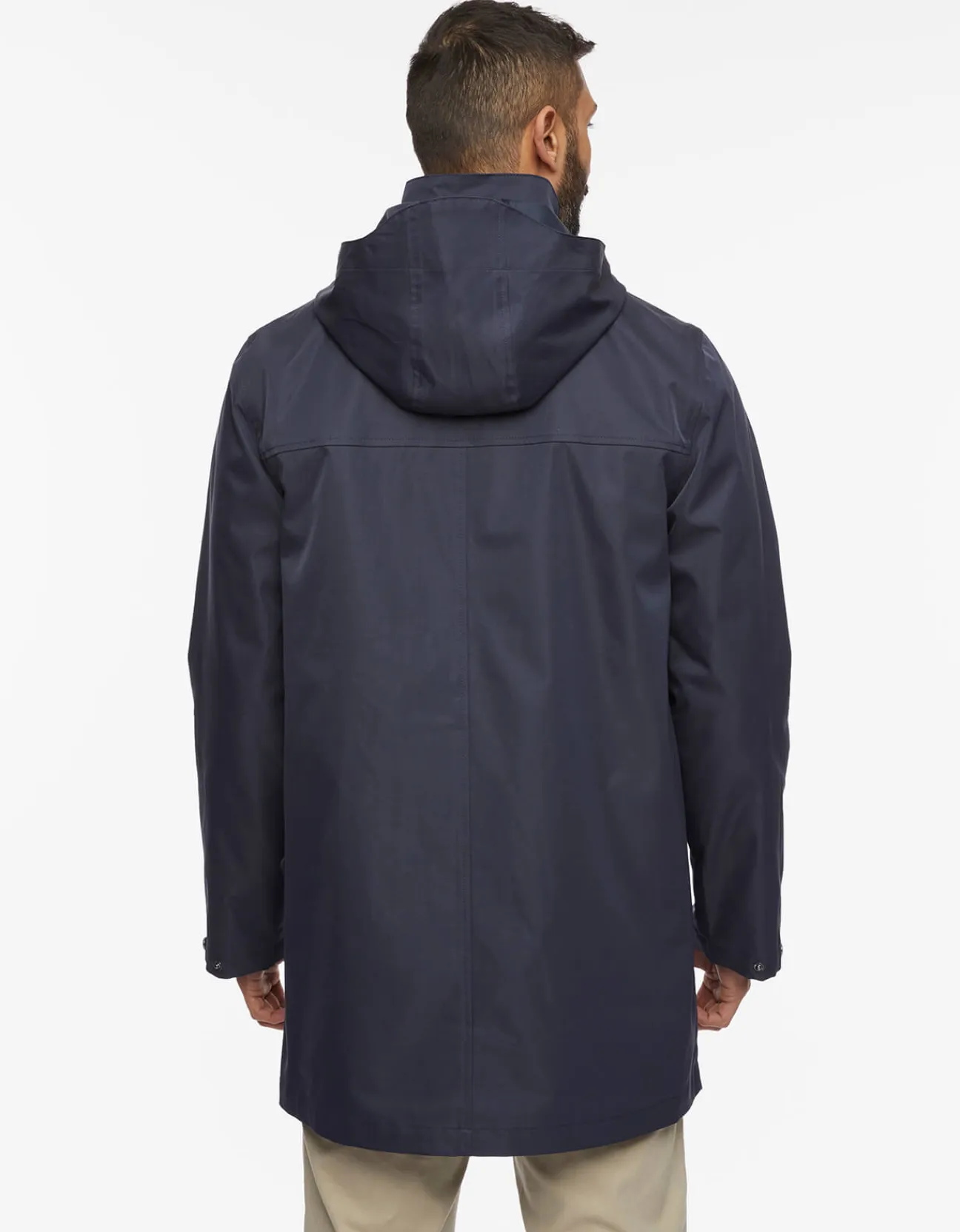 Bernardo Fashions Men'S Getaway Removable Hood Rain Jacket>Men Men