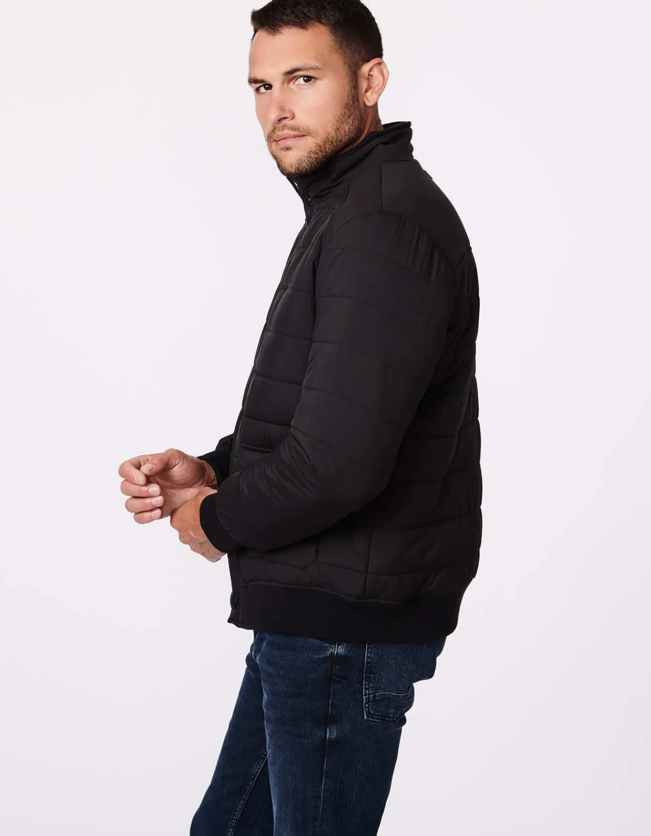 Bernardo Fashions Men'S Tunnel Funnel Puffer Jacket>Men Men