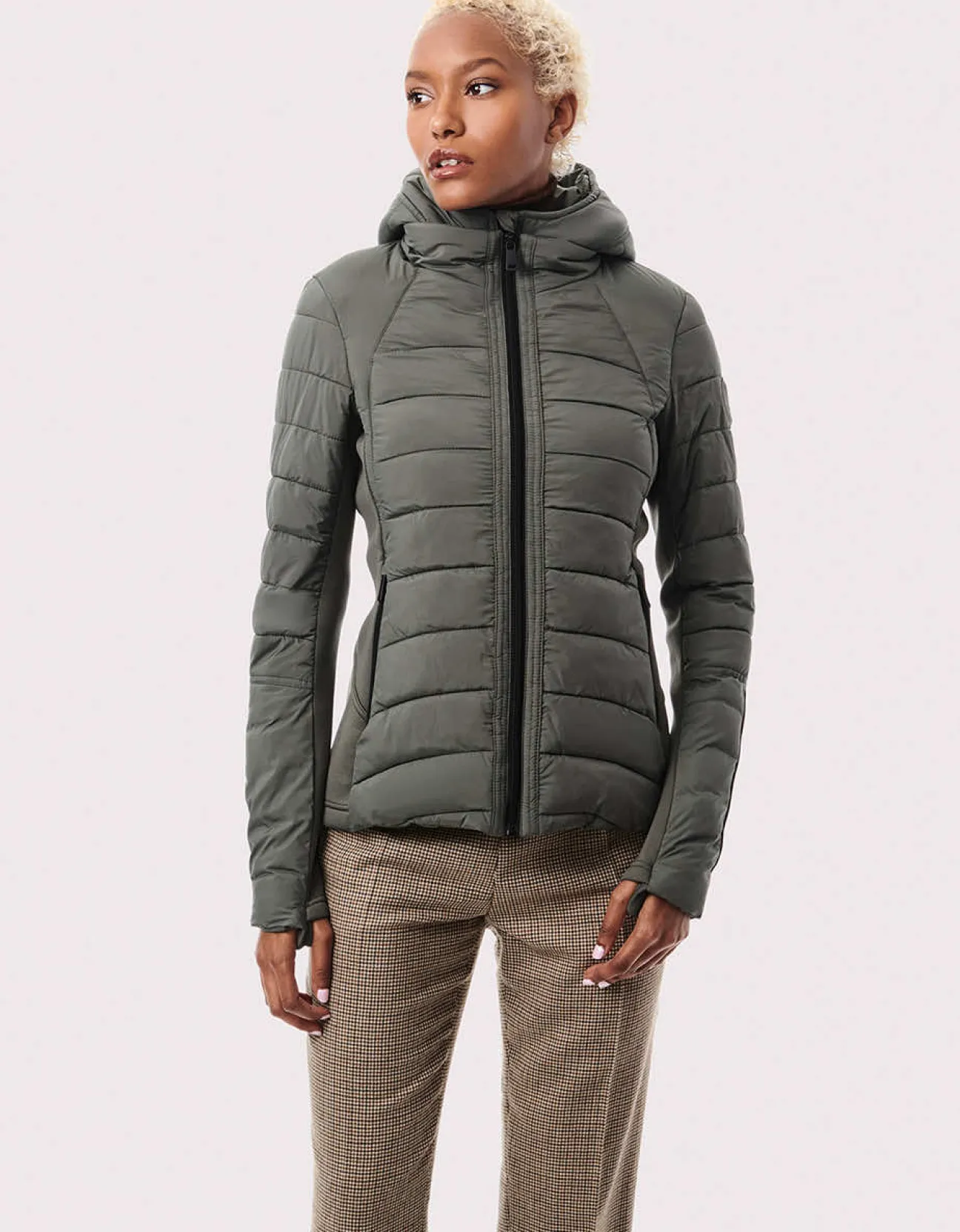 Bernardo Fashions Neo Active Double Up Hooded Puffer>Women Performance