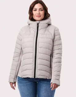 Bernardo Fashions Neo Active Double Up Hooded Puffer - Curve>Women Jackets