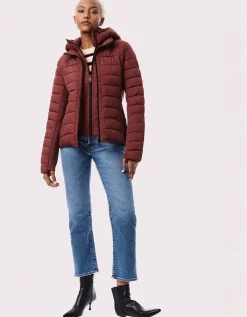 Bernardo Fashions Neo Active Double Up Hooded Puffer>Women Jackets