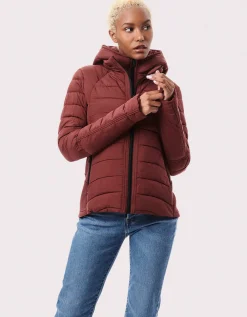 Bernardo Fashions Neo Active Double Up Hooded Puffer>Women Jackets