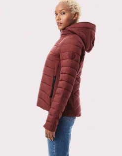 Bernardo Fashions Neo Active Double Up Hooded Puffer>Women Jackets