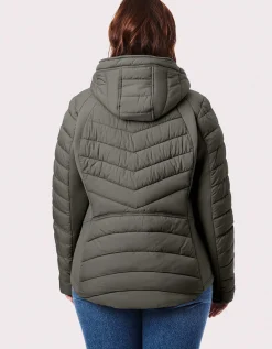 Bernardo Fashions Neo Active Double Up Hooded Puffer - Curve>Women Jackets