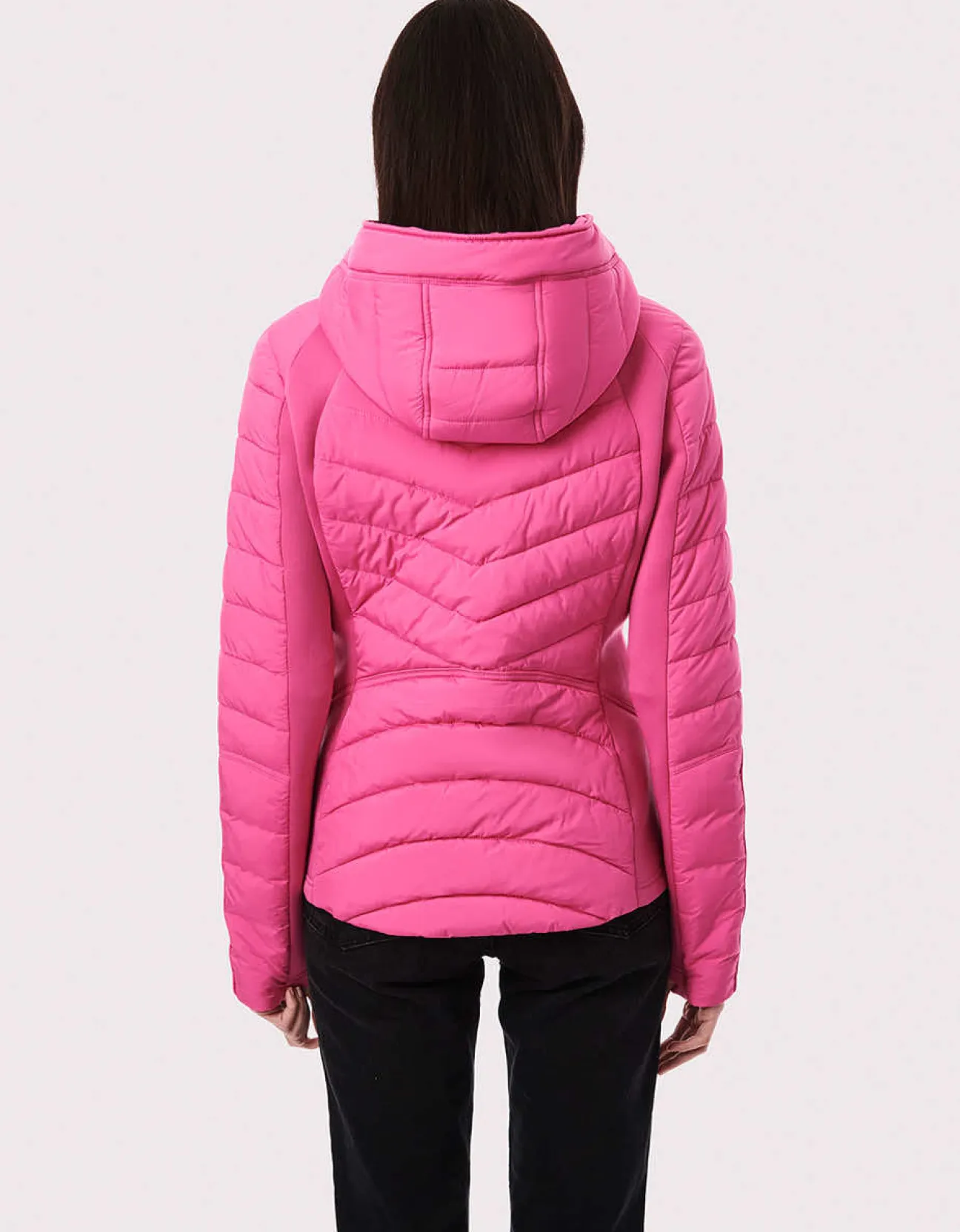 Bernardo Fashions Neo Active Double Up Hooded Puffer>Women Jackets