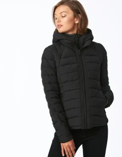 Bernardo Fashions Neo Active Double Up Hooded Puffer>Women Jackets