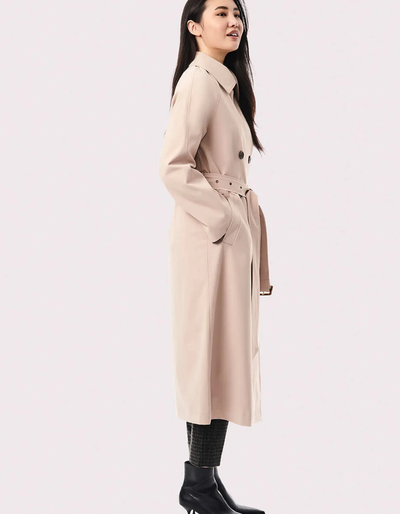 Bernardo Fashions On The Go Belted Trench Rain Coat>Women Rain Or Shine