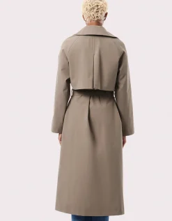 Bernardo Fashions On The Go Belted Trench Rain Coat>Women Rain Or Shine