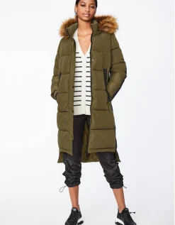 Bernardo Fashions Outdoorsy Wool Combo Puffer Coat>Women Heavy Winter Coats
