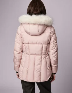 Bernardo Fashions Park City Vegan Fur Trim Puffer Jacket>Women Jackets