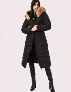 Bernardo Fashions Regal Vegan Fur Trim Winter Puffer Coat>Women Heavy Winter Coats