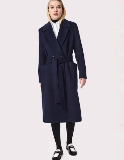 Bernardo Fashions Soho Belted Wool Coat>Women Wool