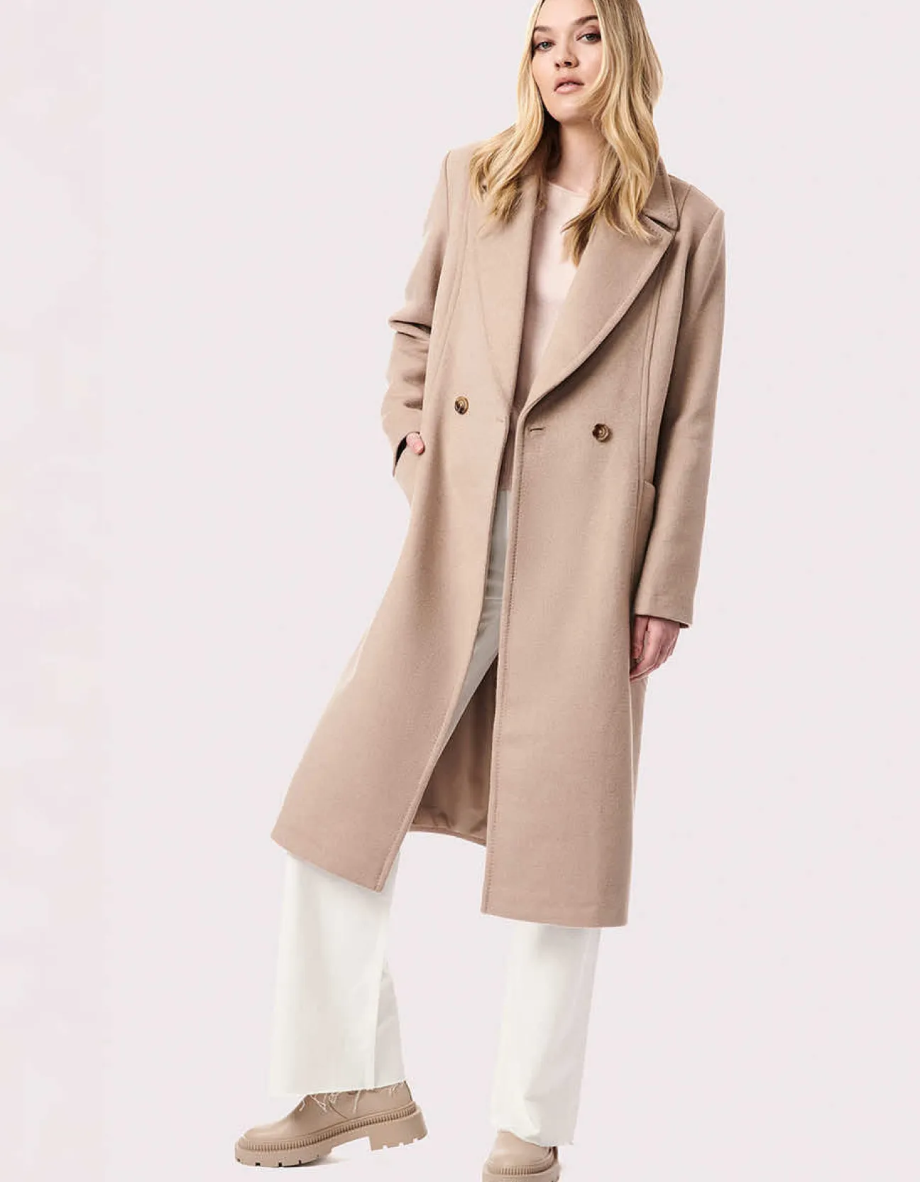 Bernardo Fashions Soho Belted Wool Coat>Women Wool