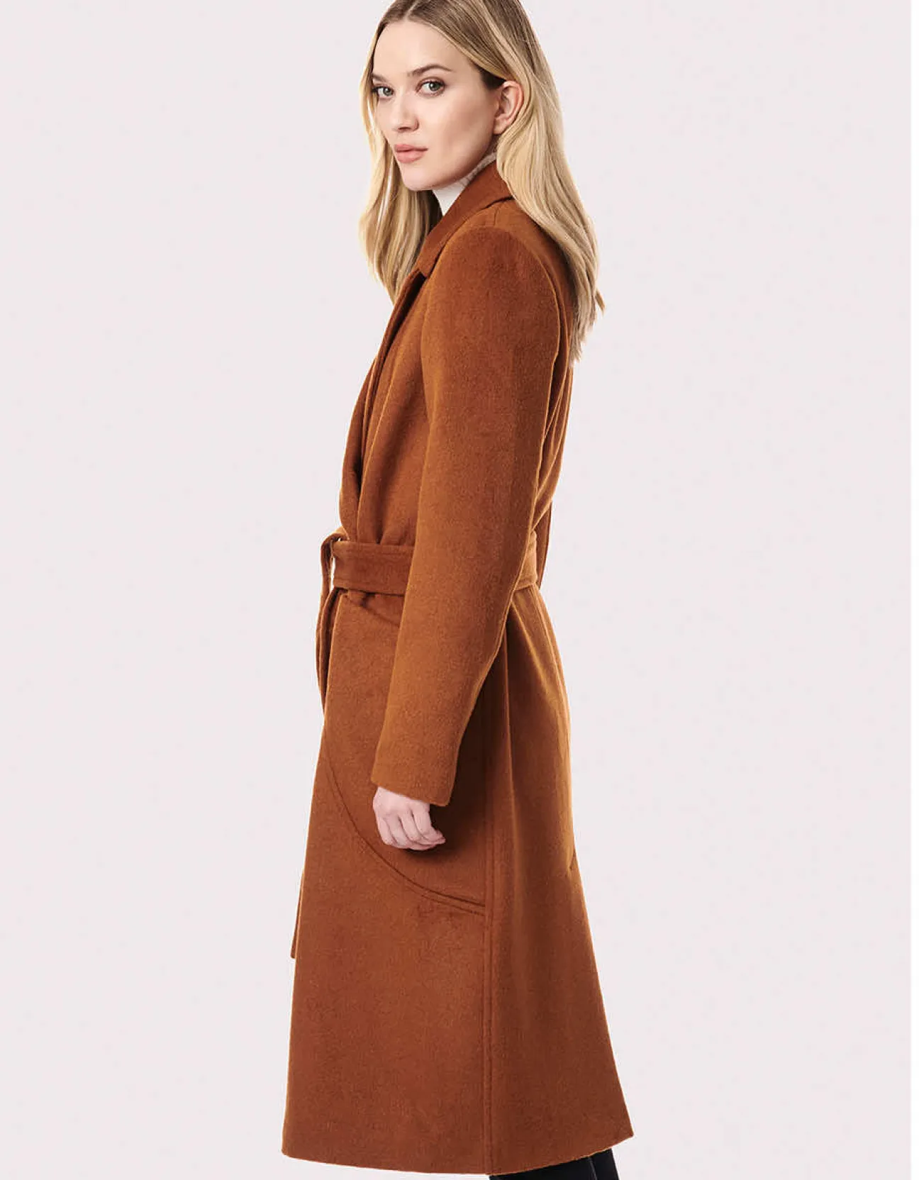 Bernardo Fashions Soho Belted Wool Coat>Women Wool