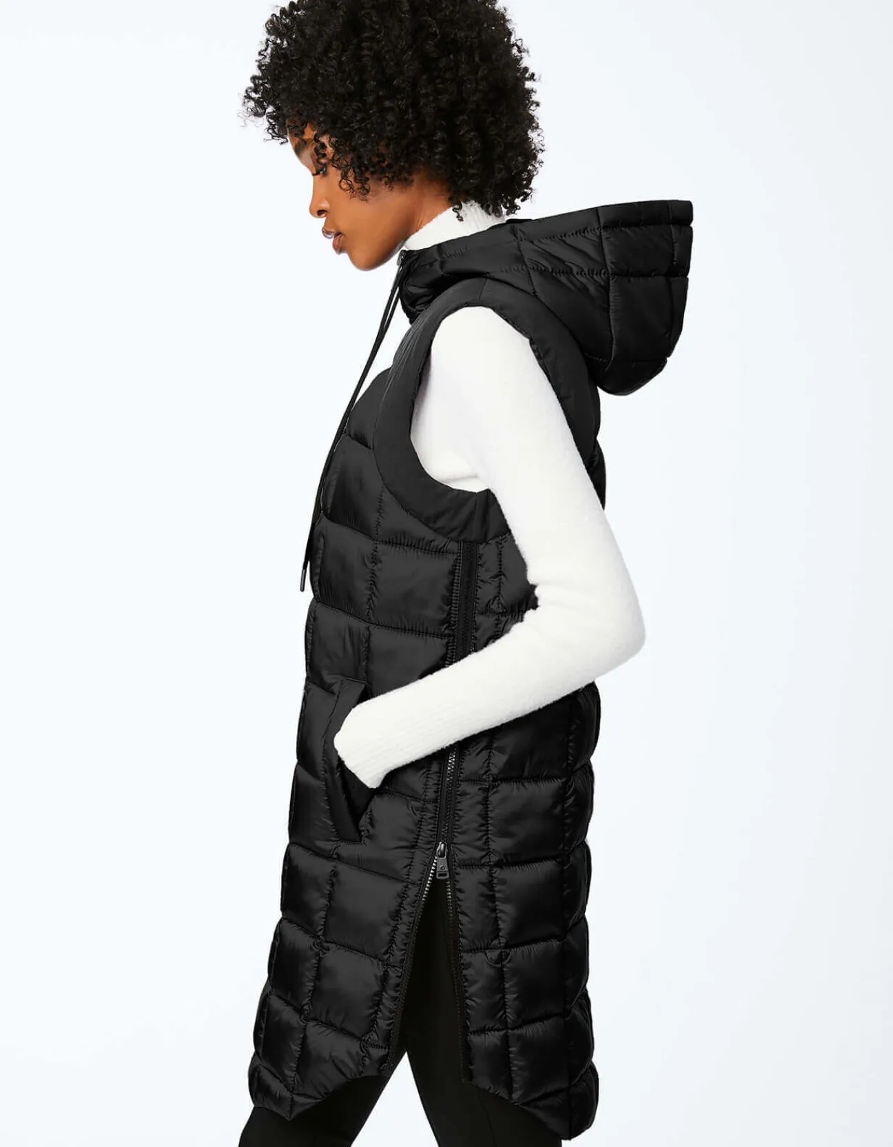 Bernardo Fashions Square Hooded Puffer Vest>Women Vests