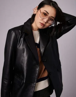 Bernardo Fashions Studio Genuine Leather Jacket>Women Leather