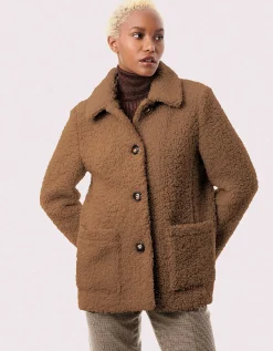 Bernardo Fashions Teddy Vegan Fur Jacket>Women Vegan Fur