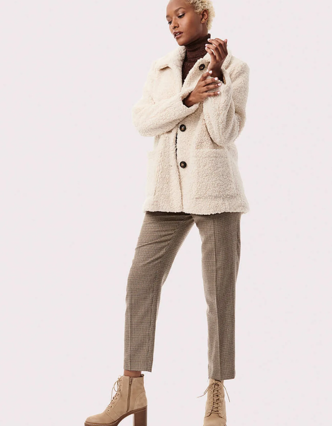 Bernardo Fashions Teddy Vegan Fur Jacket>Women Vegan Fur