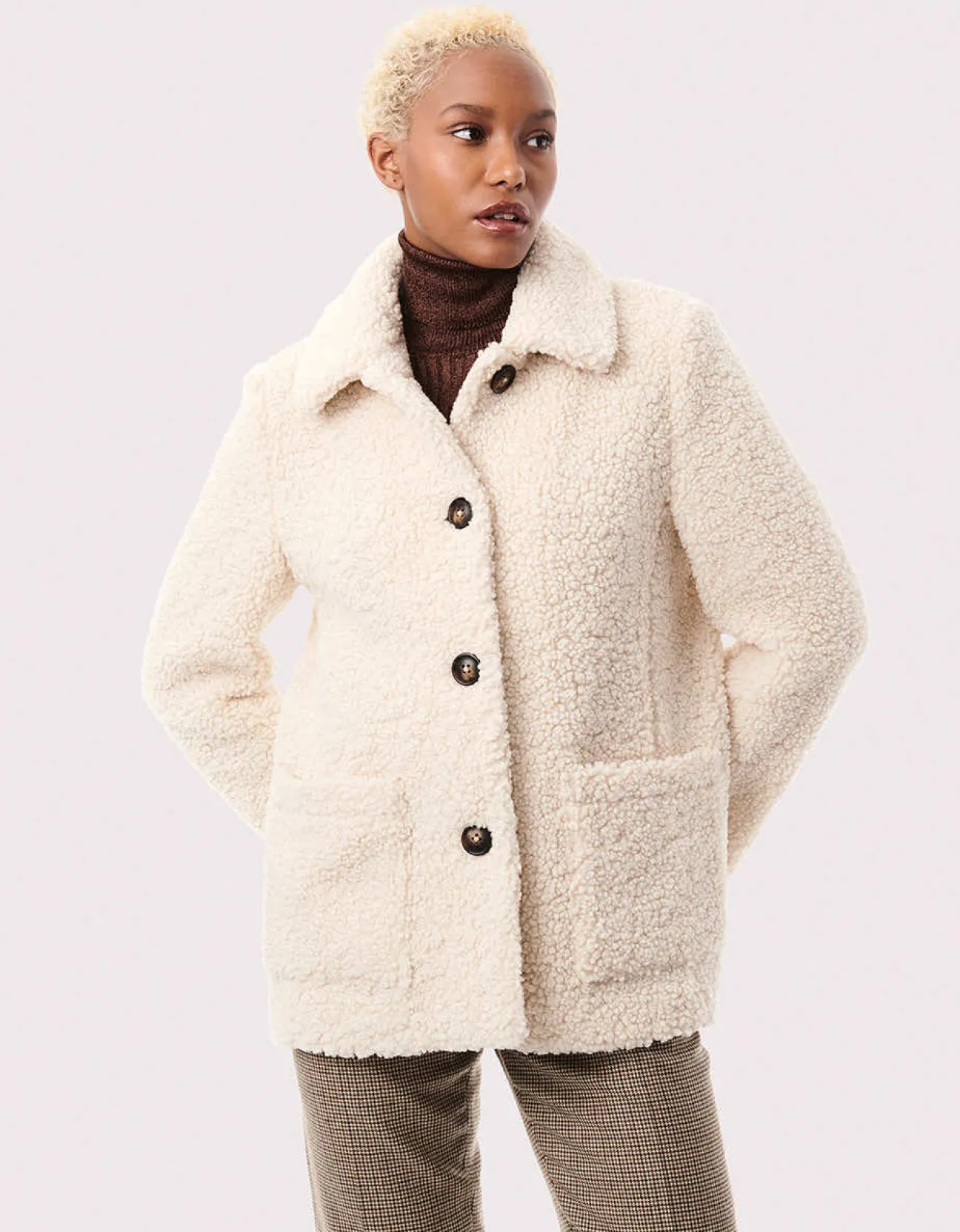 Bernardo Fashions Teddy Vegan Fur Jacket>Women Vegan Fur