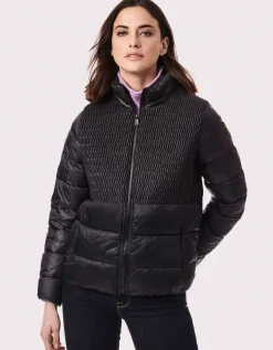 Bernardo Fashions Touchable Texture Puffer Jacket>Women Jackets