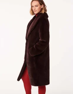 Bernardo Fashions Town Car Vegan Fur Coat>Women Vegan Fur