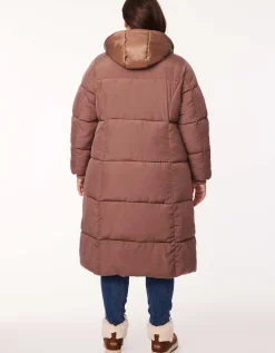 Bernardo Fashions Town Square Long Winter Puffer Coat - Curve>Women Long Coats