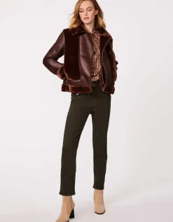 Bernardo Fashions Vegan Fur-Leather Jacket>Women Vegan Fur