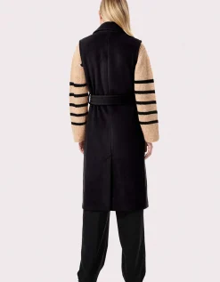Bernardo Fashions Venetian Long Belted Vest>Women Wool