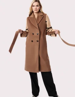 Bernardo Fashions Venetian Long Belted Vest>Women Wool