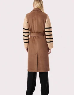 Bernardo Fashions Venetian Long Belted Vest>Women Wool